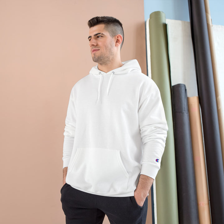 Eco-friendly hoodie with “Not Behind, You're Just Disciplined” embroidered logo