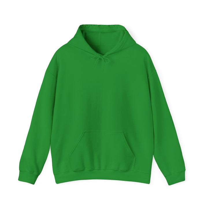 Unisex eco raglan hoodie with "Outworked Not Outlucked" text on back.