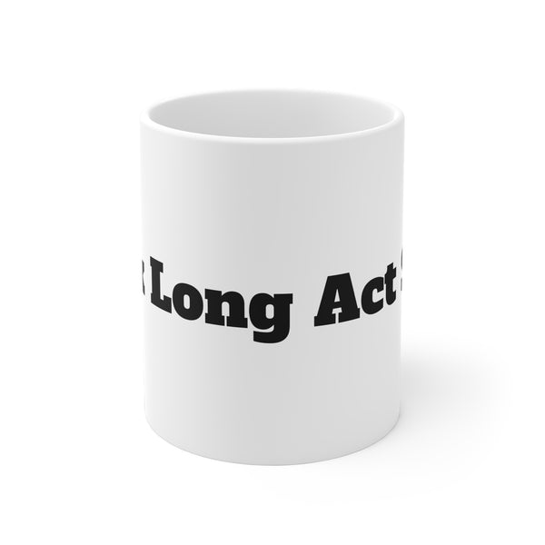White glossy mug