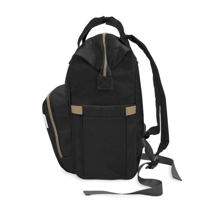 Stylish multifunctional diaper backpack with vibrant colors, ample storage, and ergonomic design for modern parents on the go.
