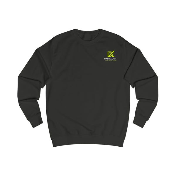 Unisex sweatshirt with “Capital Moves Only. No Vibes.” slogan, designed for entrepreneurs seeking comfortable, stylish streetwear.

